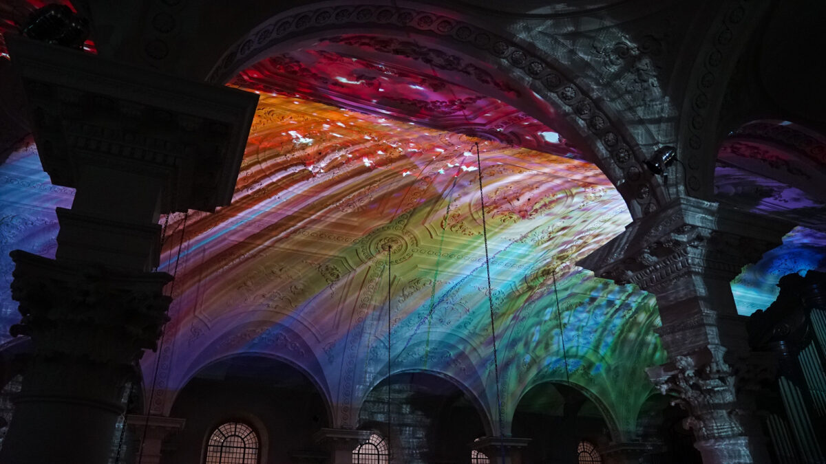 video projections, art, Jonathan Kearney, St Martins in the Field